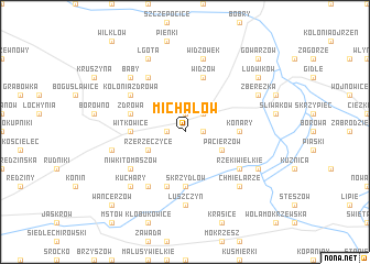 map of Michałów