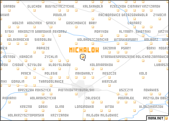 map of Michałów