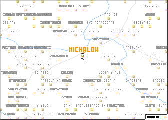 map of Michałów