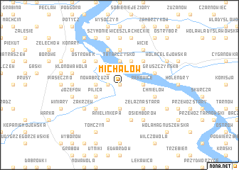 map of Michałów