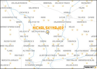 map of Michalský Majer