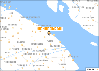 map of Michangdadui