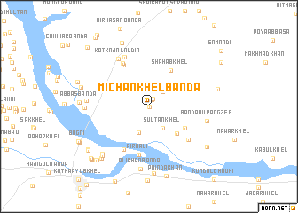 map of Michan Khel Bānda
