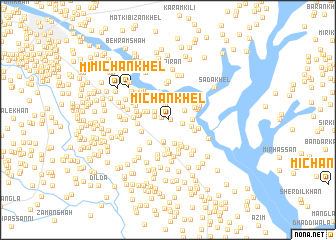 map of Michan Khel