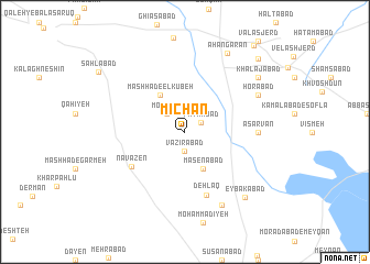 map of Mīchān