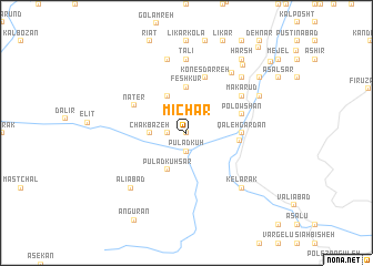 map of Mīchar