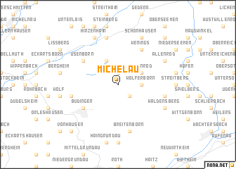 map of Michelau