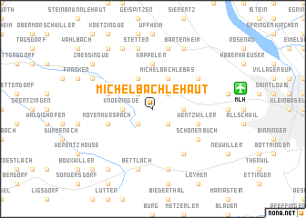 map of Michelbach-le-Haut