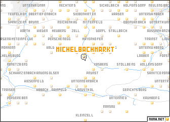 map of Michelbach Markt