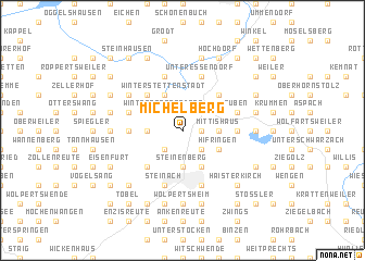 map of Michelberg