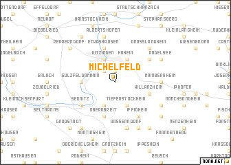 map of Michelfeld