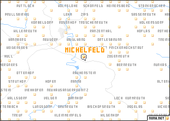 map of Michelfeld