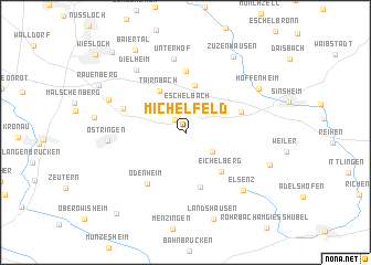 map of Michelfeld