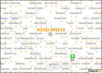 map of Michelsreuth