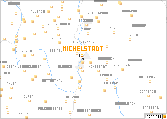 map of Michelstadt