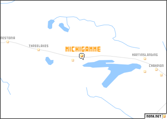 map of Michigamme