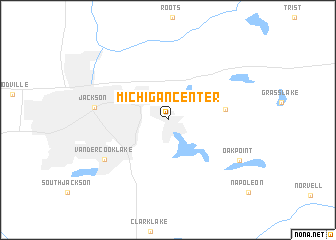 map of Michigan Center