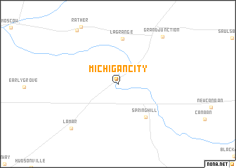 map of Michigan City