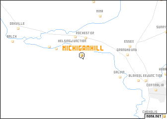 map of Michigan Hill