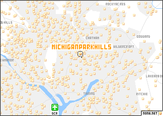 map of Michigan Park Hills
