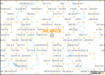 map of Michnice