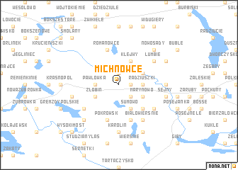 map of Michnowce