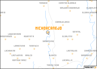 map of Michoacanejo