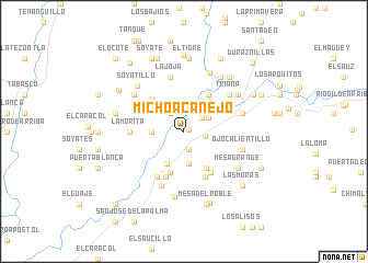 map of Michoacanejo