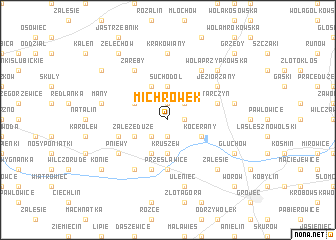 map of Michrówek