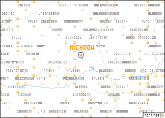 map of Michrów