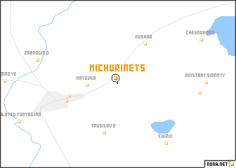 map of Michurinets