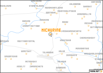 map of Michurine