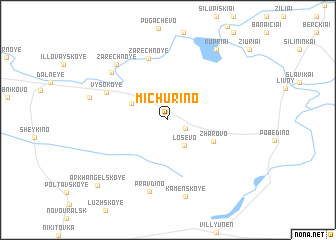 map of Michurino