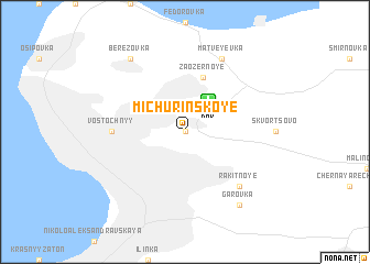 map of Michurinskoye