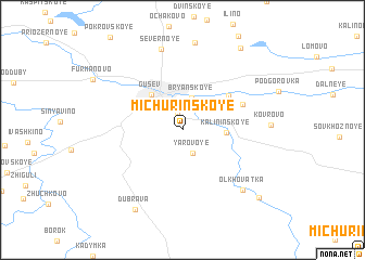 map of Michurinskoye