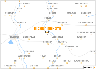 map of Michurinskoye