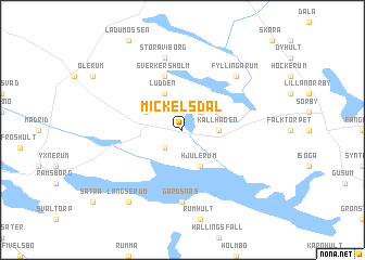 map of Mickelsdal