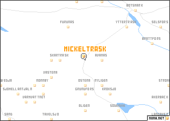 map of Mickelträsk