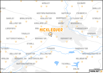 map of Mickleover