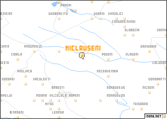 map of Miclăuşeni