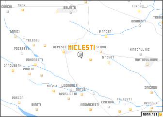 map of Micleşti