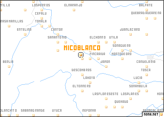 map of Mico Blanco