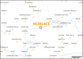 map of Micoşlaca