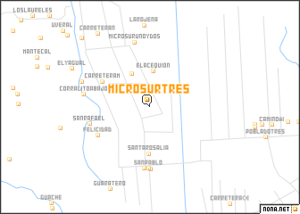 map of Micro Sur Tres