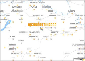 map of Micşuneşti Moara