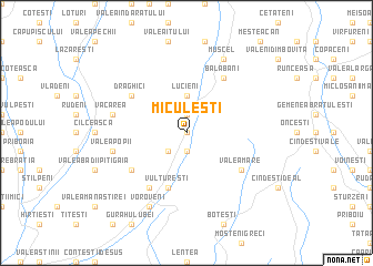 map of Miculeşti