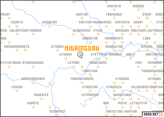 map of Midaingdaw