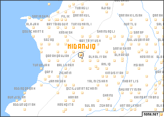 map of Mīdānjiq