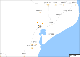 map of Mida