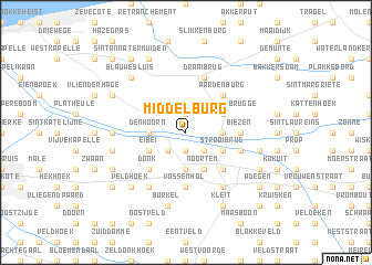 map of Middelburg